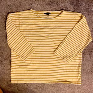 Boxy j crew three quarter length shirt